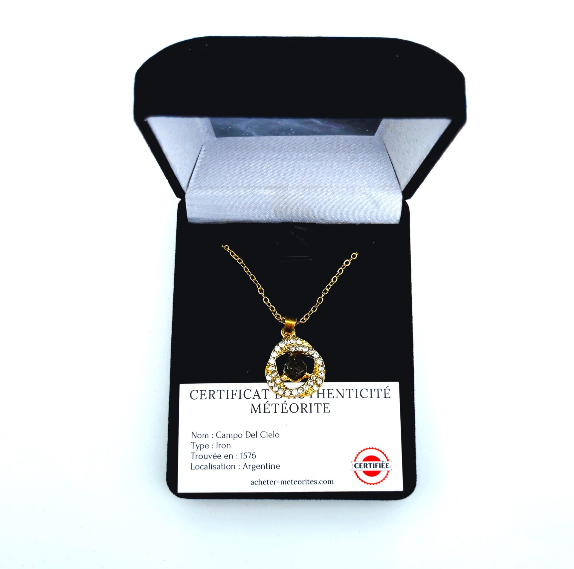 Schmuckstück Goldene Halskette Campo del cielo