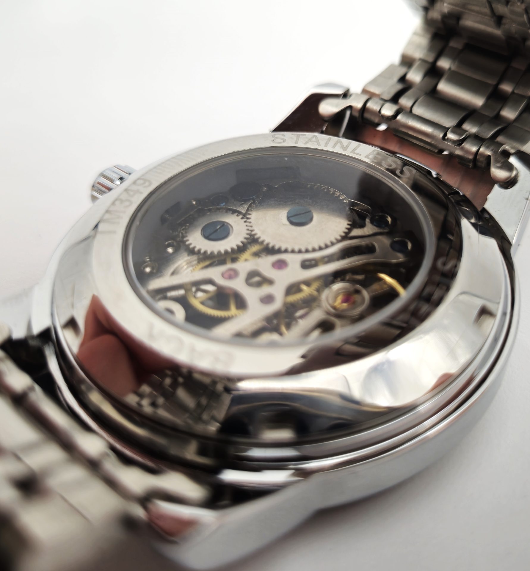 Herrenuhr Meteorit Campo del cielo Stahlarmband (6)