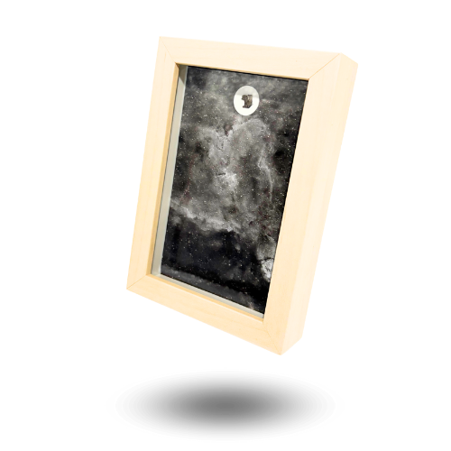 weißer Fotorahmen Herznebel heart nebula