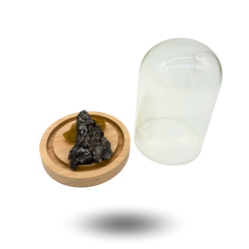 PRODUKT METEORITEN CAMPO DEL CIELO LIBYSCHES GLAS GLOCKE GLAS