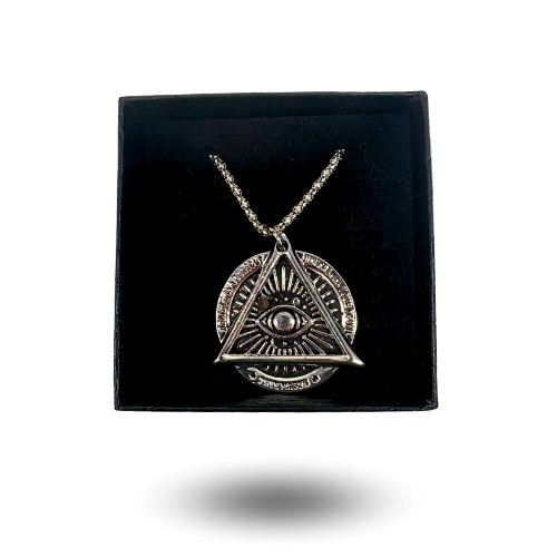 Halskette kosmisches Auge Mondmeteorit Laâyoune 003 Symbolischer Anhänger