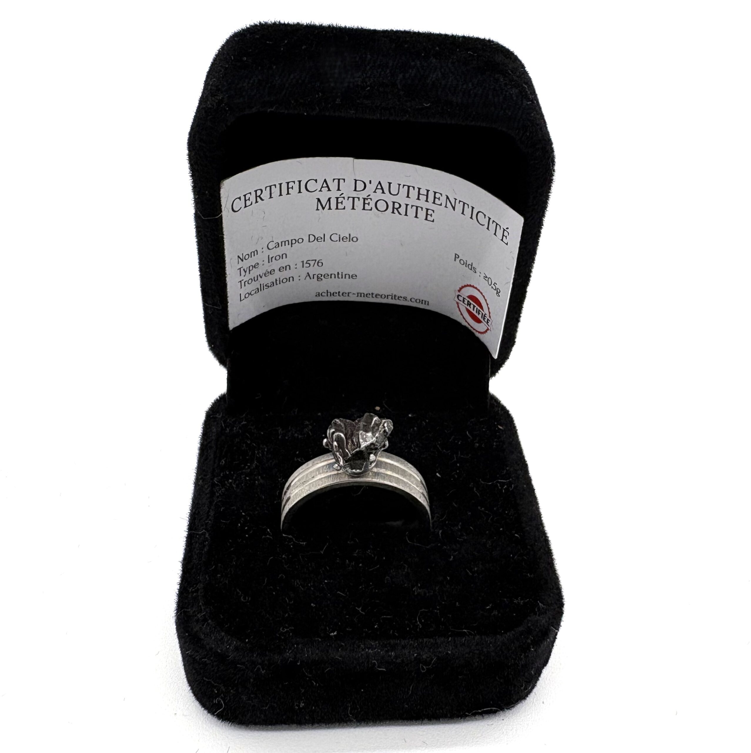 Moderner Design-Ring mit Campo del Cielo