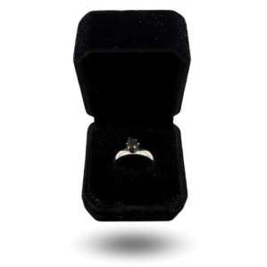 Bague raffinée argentée avec NWA 13290 et ornement délicat