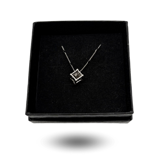 Halskette mit silbernem Meteoritenanhänger Campo