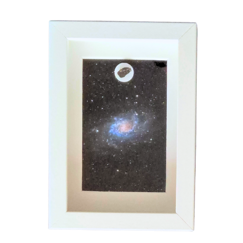 gerahmtes Galaxie-Foto